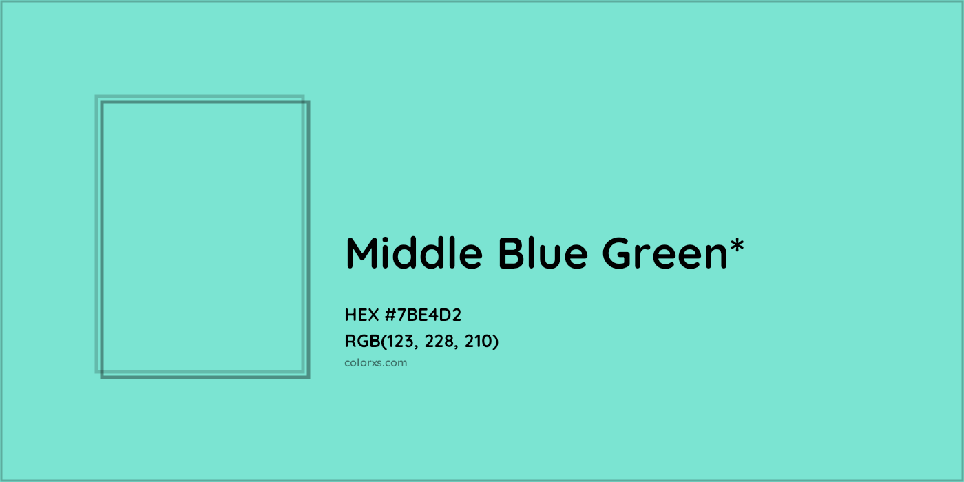 HEX #7BE4D2 Color Name, Color Code, Palettes, Similar Paints, Images