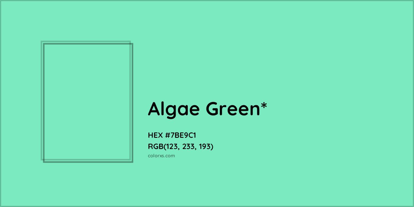 HEX #7BE9C1 Color Name, Color Code, Palettes, Similar Paints, Images