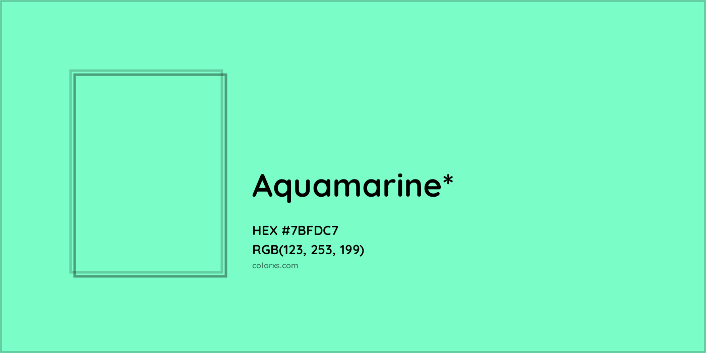 HEX #7BFDC7 Color Name, Color Code, Palettes, Similar Paints, Images
