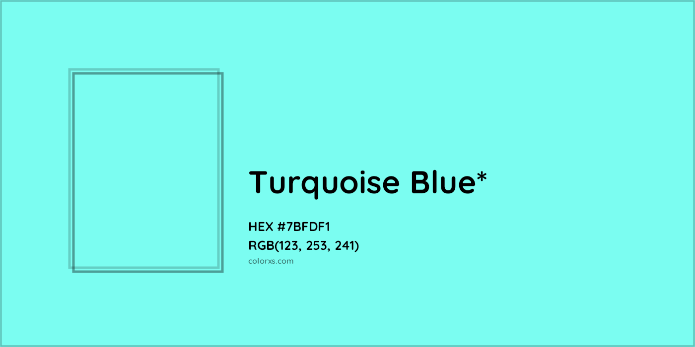 HEX #7BFDF1 Color Name, Color Code, Palettes, Similar Paints, Images