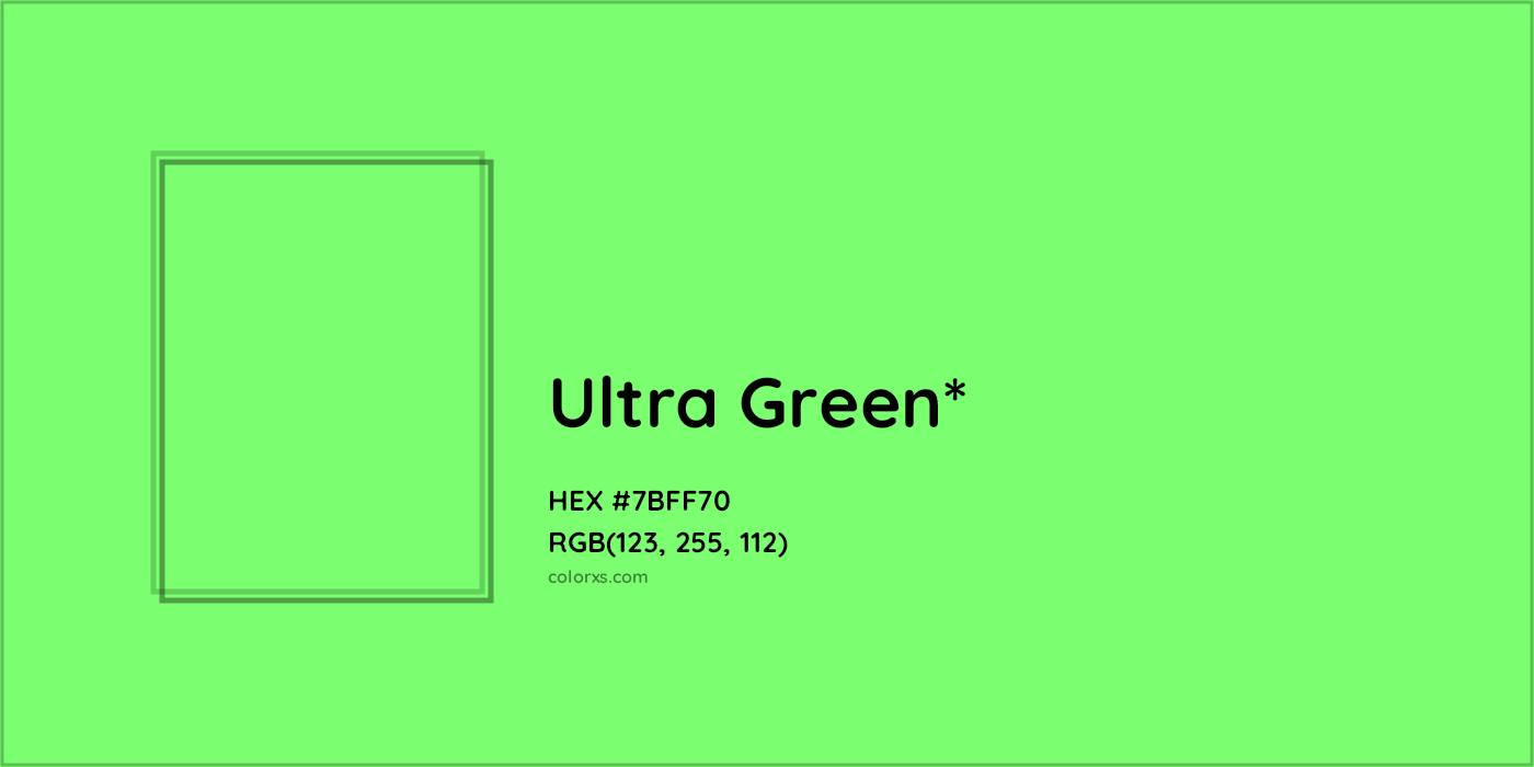 HEX #7BFF70 Color Name, Color Code, Palettes, Similar Paints, Images
