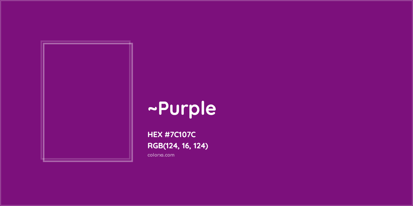 HEX #7C107C Color Name, Color Code, Palettes, Similar Paints, Images