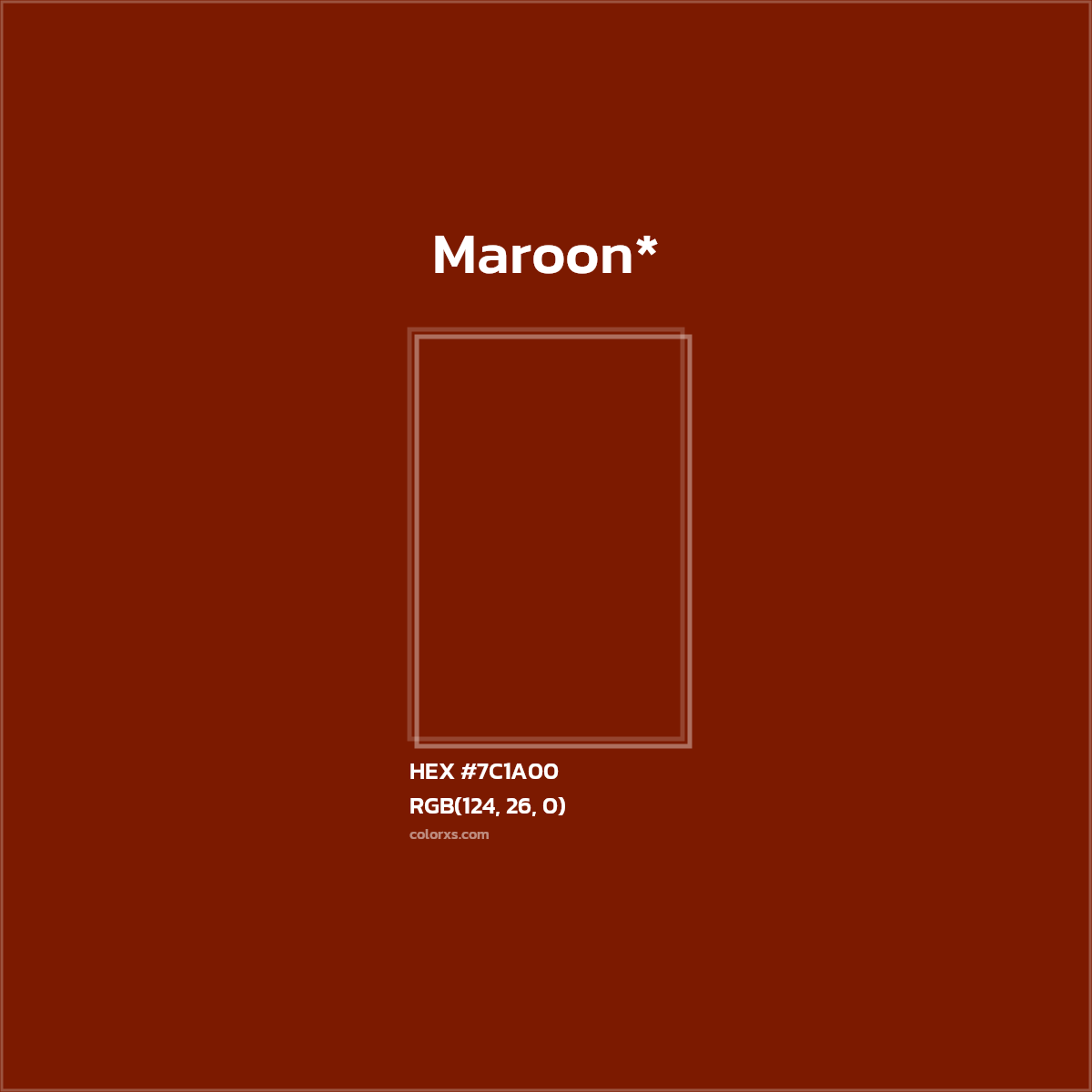 HEX #7C1A00 Color Name, Color Code, Palettes, Similar Paints, Images