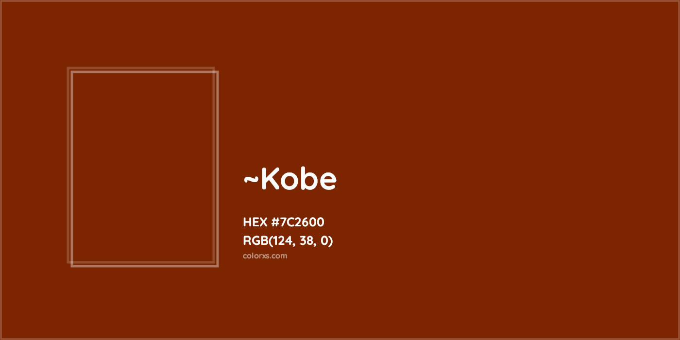 HEX #7C2600 Color Name, Color Code, Palettes, Similar Paints, Images