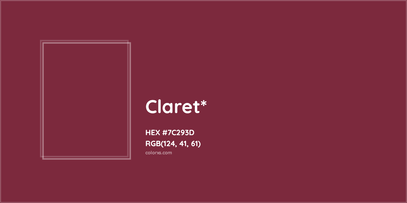 HEX #7C293D Color Name, Color Code, Palettes, Similar Paints, Images