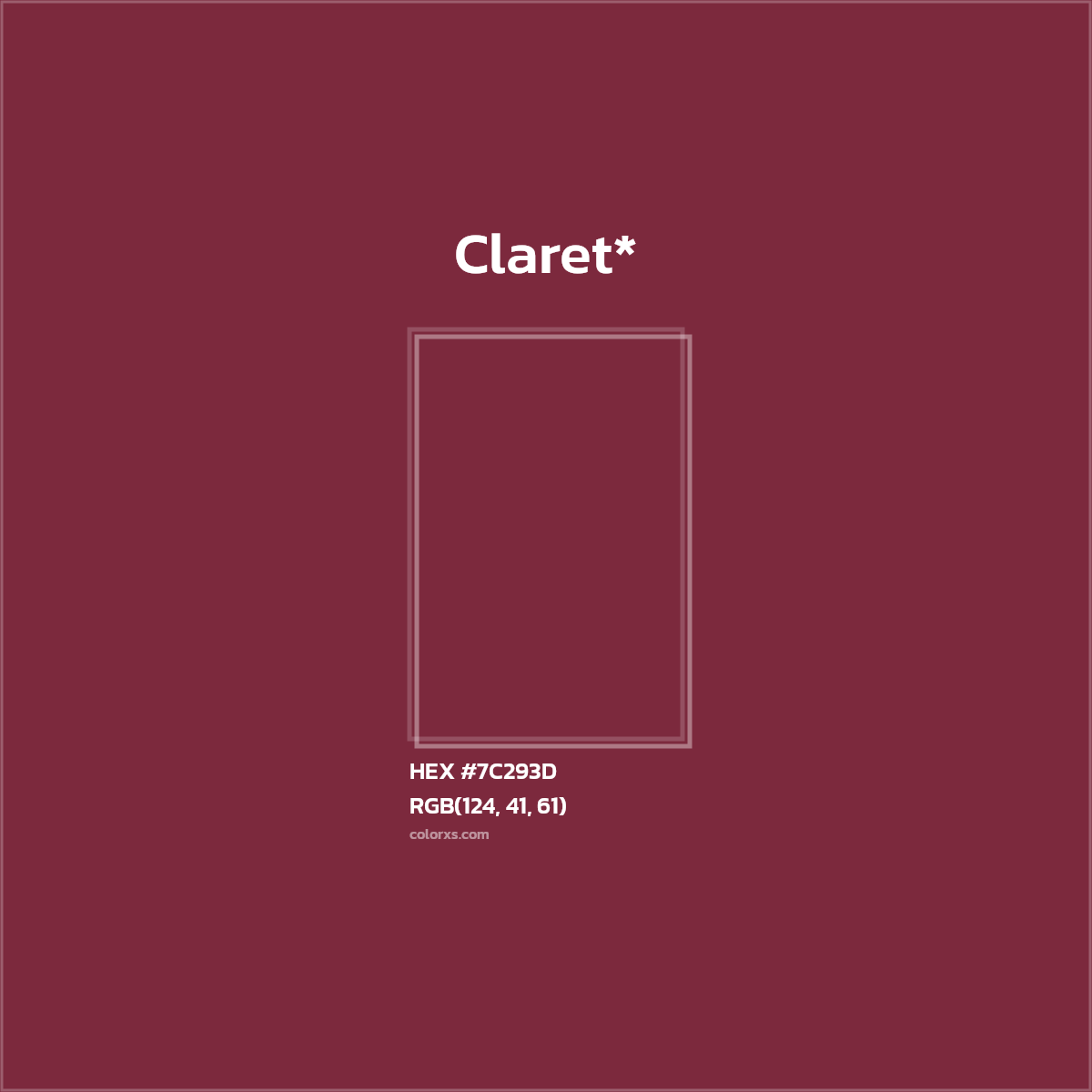 HEX #7C293D Color Name, Color Code, Palettes, Similar Paints, Images