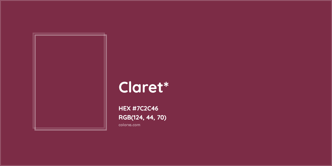 HEX #7C2C46 Color Name, Color Code, Palettes, Similar Paints, Images