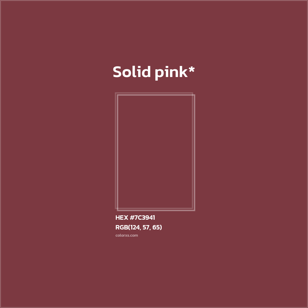 HEX #7C3941 Color Name, Color Code, Palettes, Similar Paints, Images