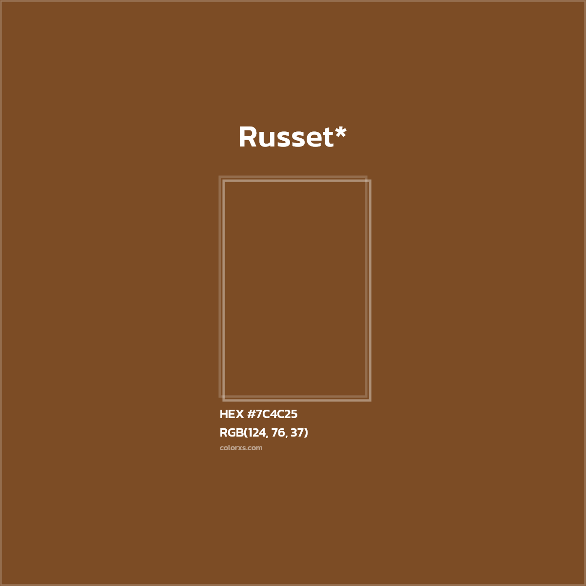 HEX #7C4C25 Color Name, Color Code, Palettes, Similar Paints, Images
