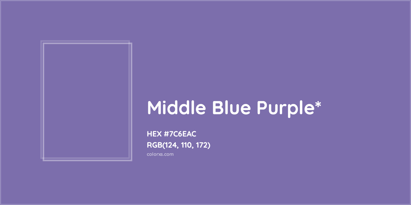 HEX #7C6EAC Color Name, Color Code, Palettes, Similar Paints, Images