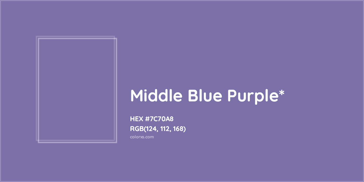 HEX #7C70A8 Color Name, Color Code, Palettes, Similar Paints, Images