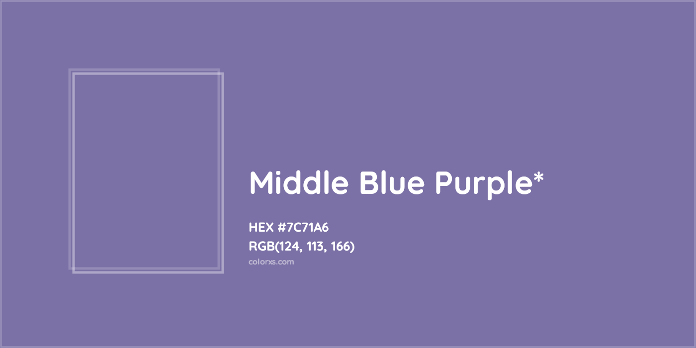 HEX #7C71A6 Color Name, Color Code, Palettes, Similar Paints, Images