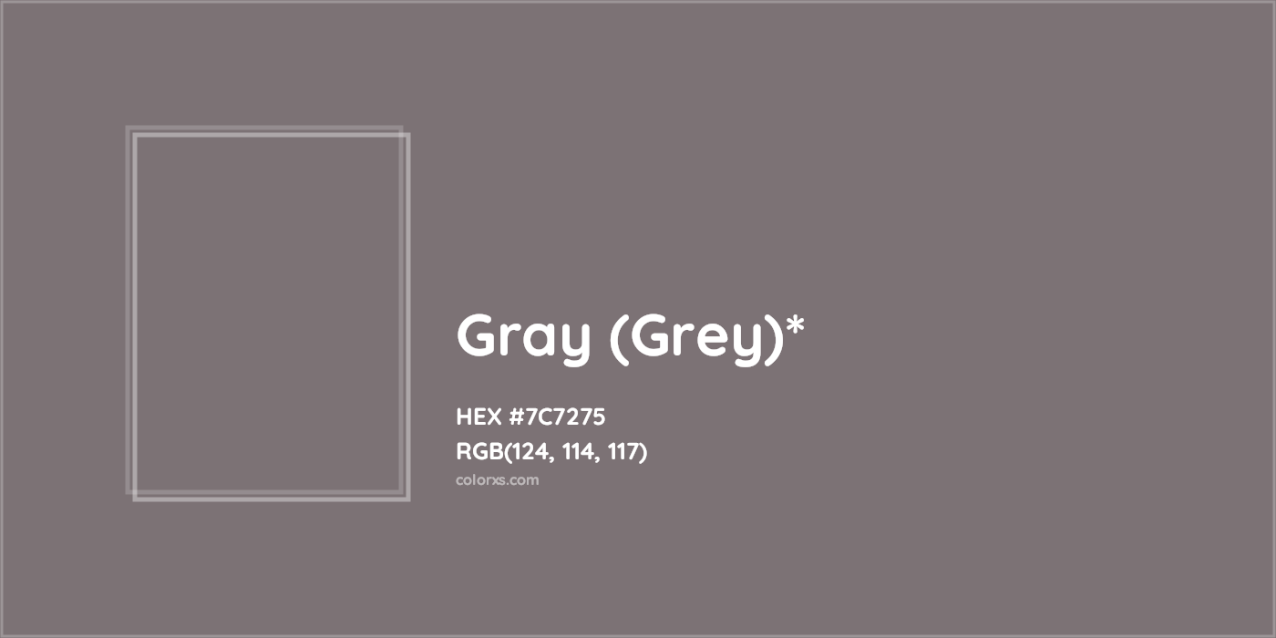 HEX #7C7275 Color Name, Color Code, Palettes, Similar Paints, Images