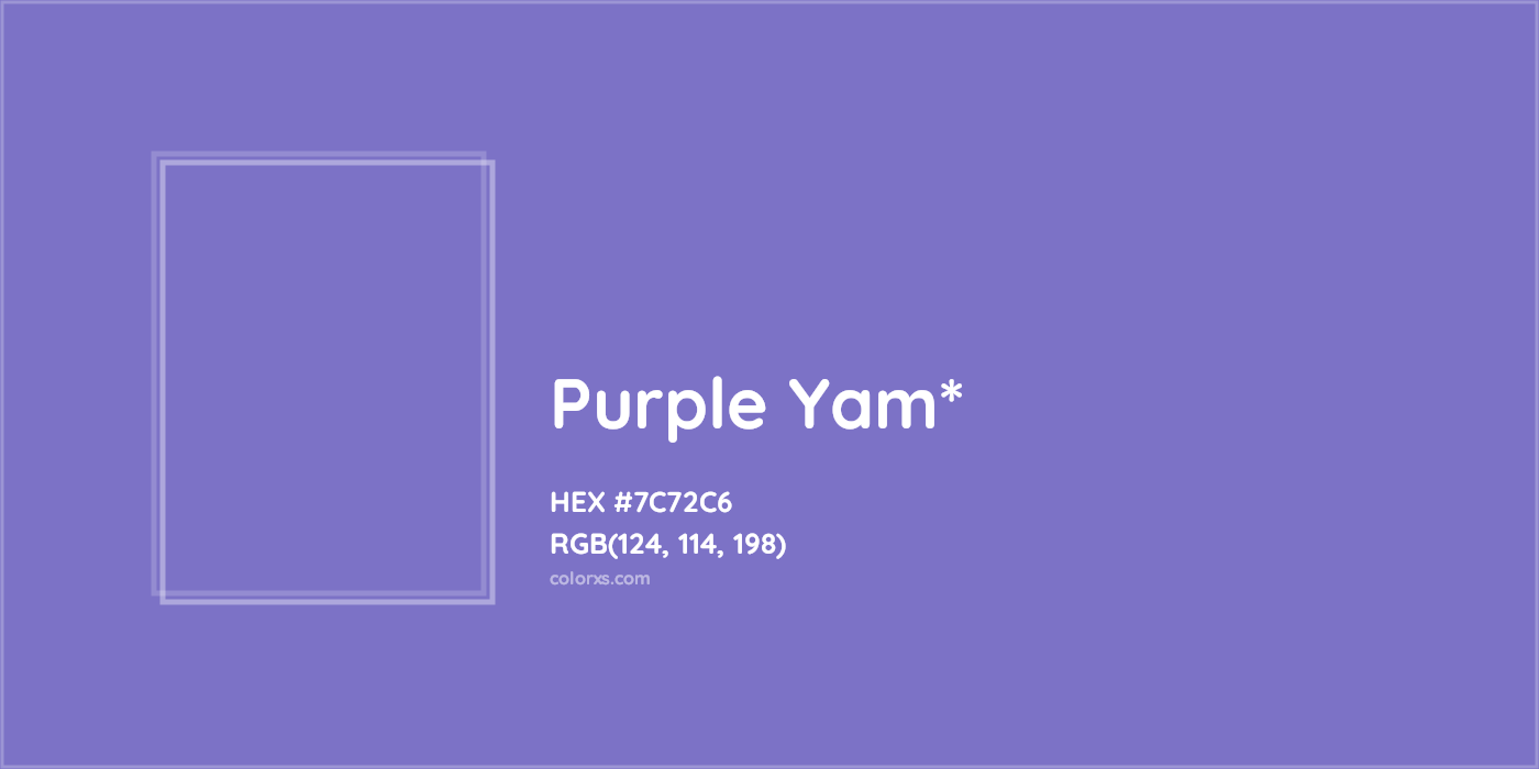 HEX #7C72C6 Color Name, Color Code, Palettes, Similar Paints, Images