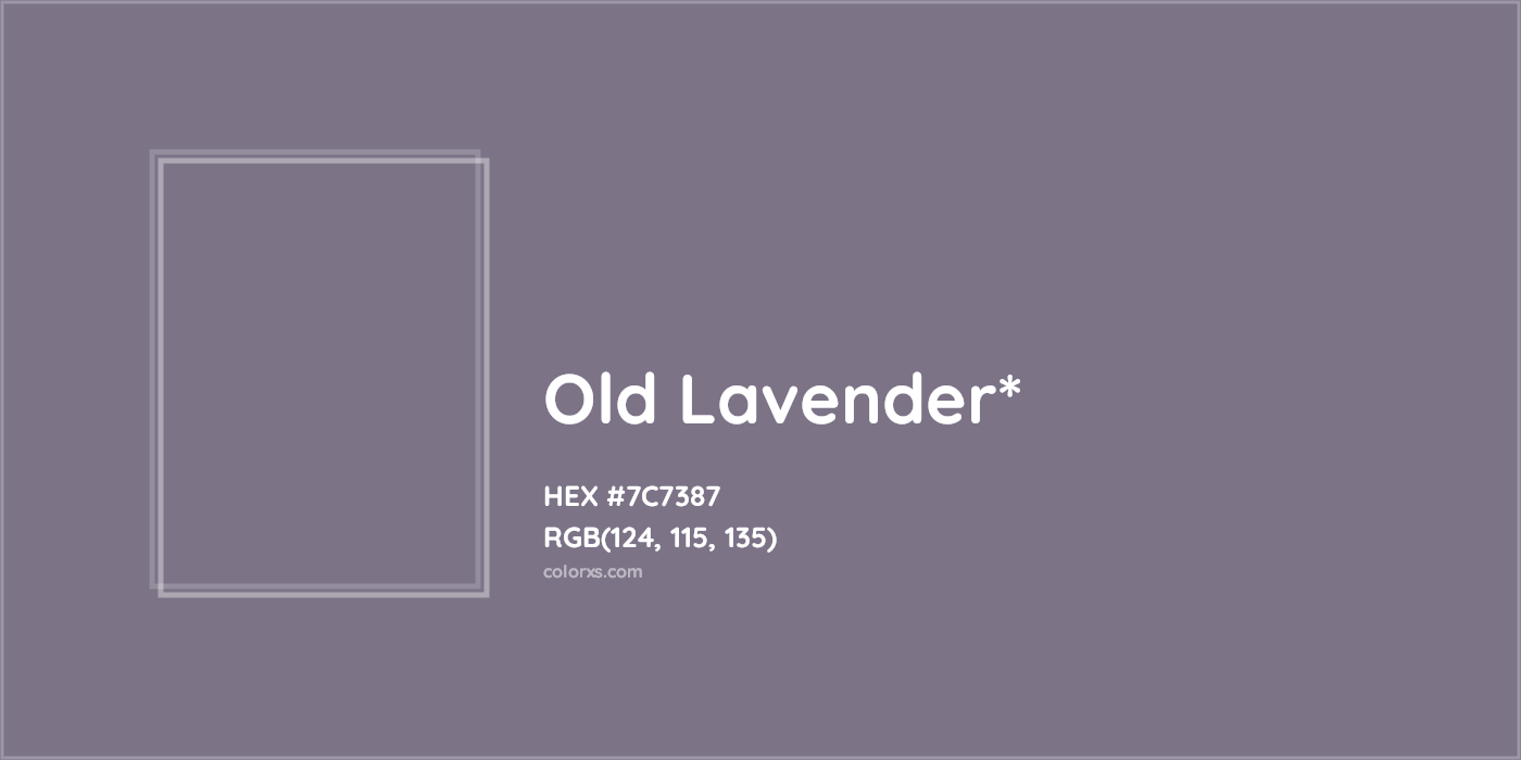 HEX #7C7387 Color Name, Color Code, Palettes, Similar Paints, Images