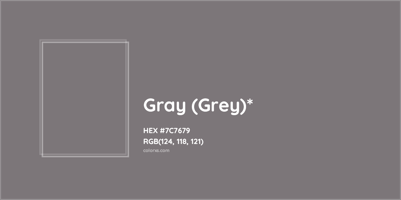 HEX #7C7679 Color Name, Color Code, Palettes, Similar Paints, Images