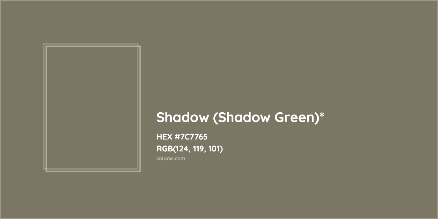 HEX #7C7765 Color Name, Color Code, Palettes, Similar Paints, Images