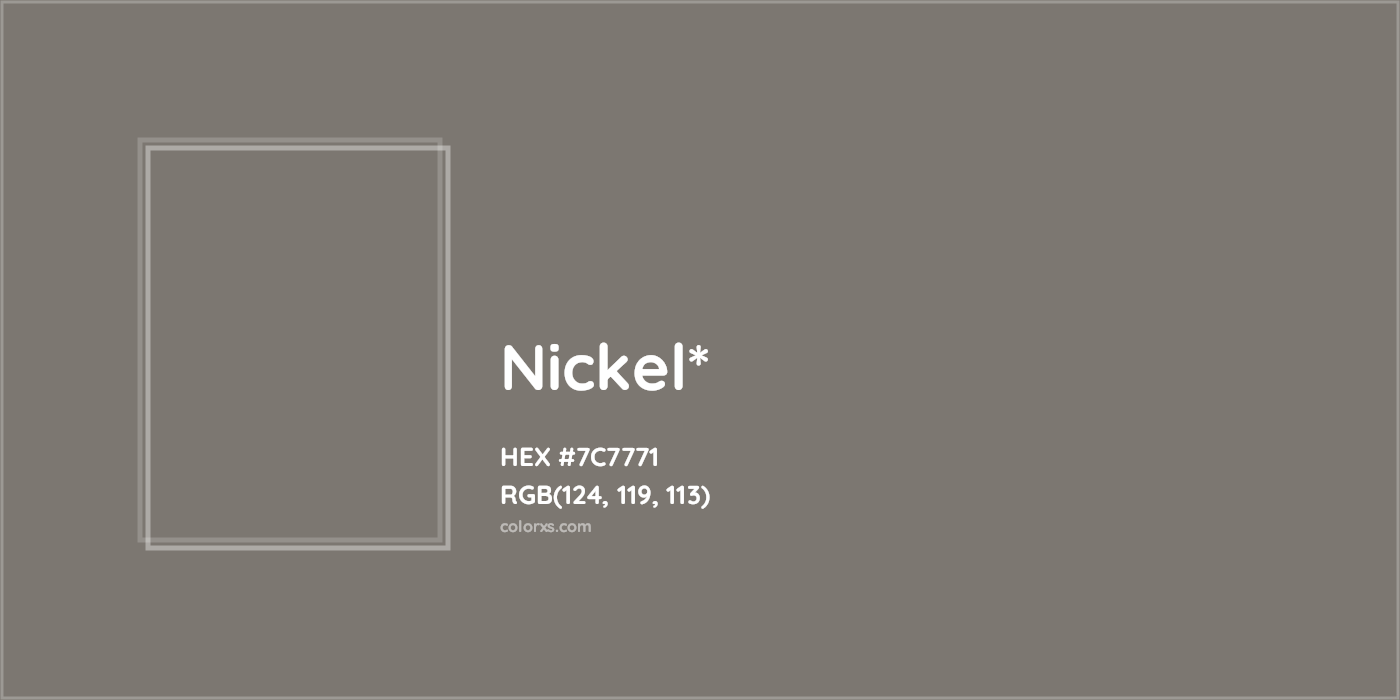 HEX #7C7771 Color Name, Color Code, Palettes, Similar Paints, Images
