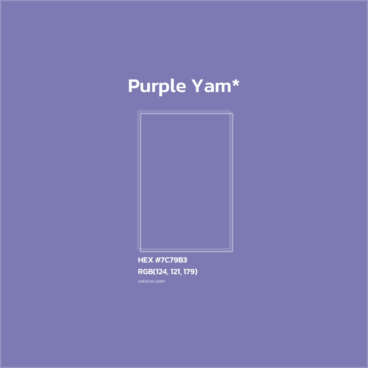 HEX #7C79B3 Color Name, Color Code, Palettes, Similar Paints, Images