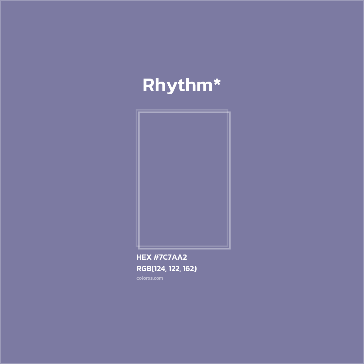 HEX #7C7AA2 Color Name, Color Code, Palettes, Similar Paints, Images