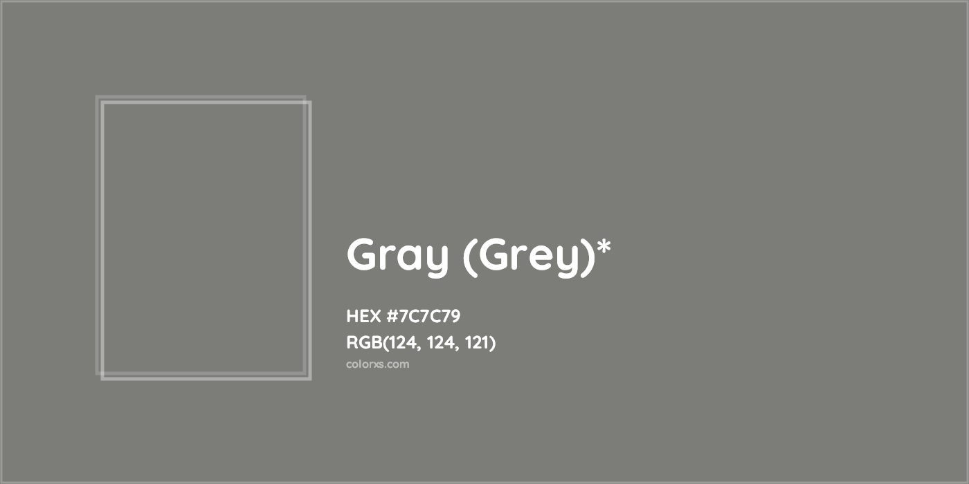 HEX #7C7C79 Color Name, Color Code, Palettes, Similar Paints, Images