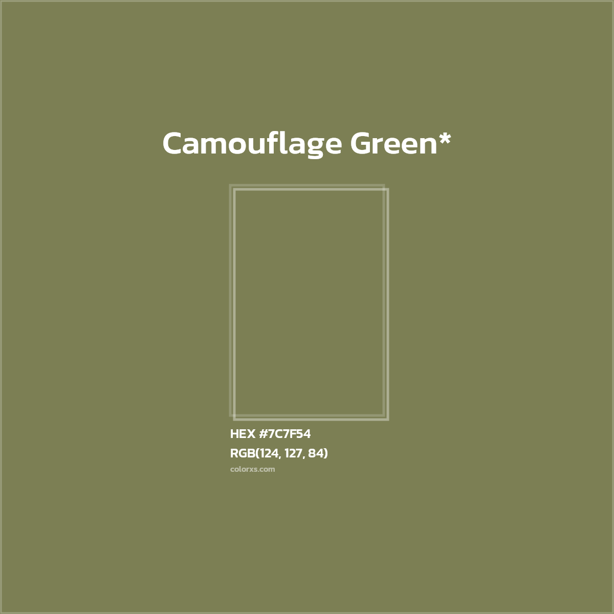 HEX #7C7F54 Color Name, Color Code, Palettes, Similar Paints, Images