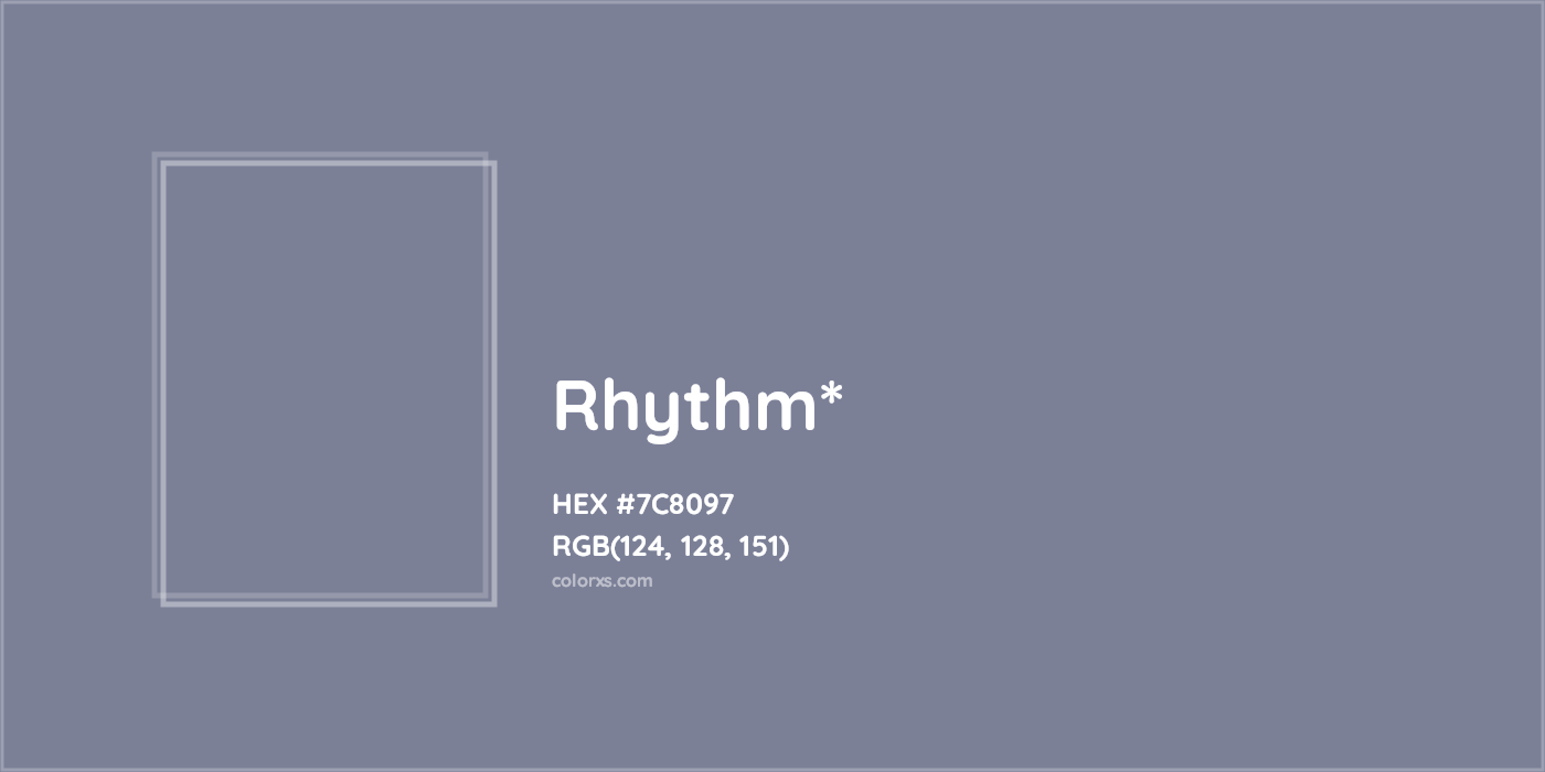 HEX #7C8097 Color Name, Color Code, Palettes, Similar Paints, Images