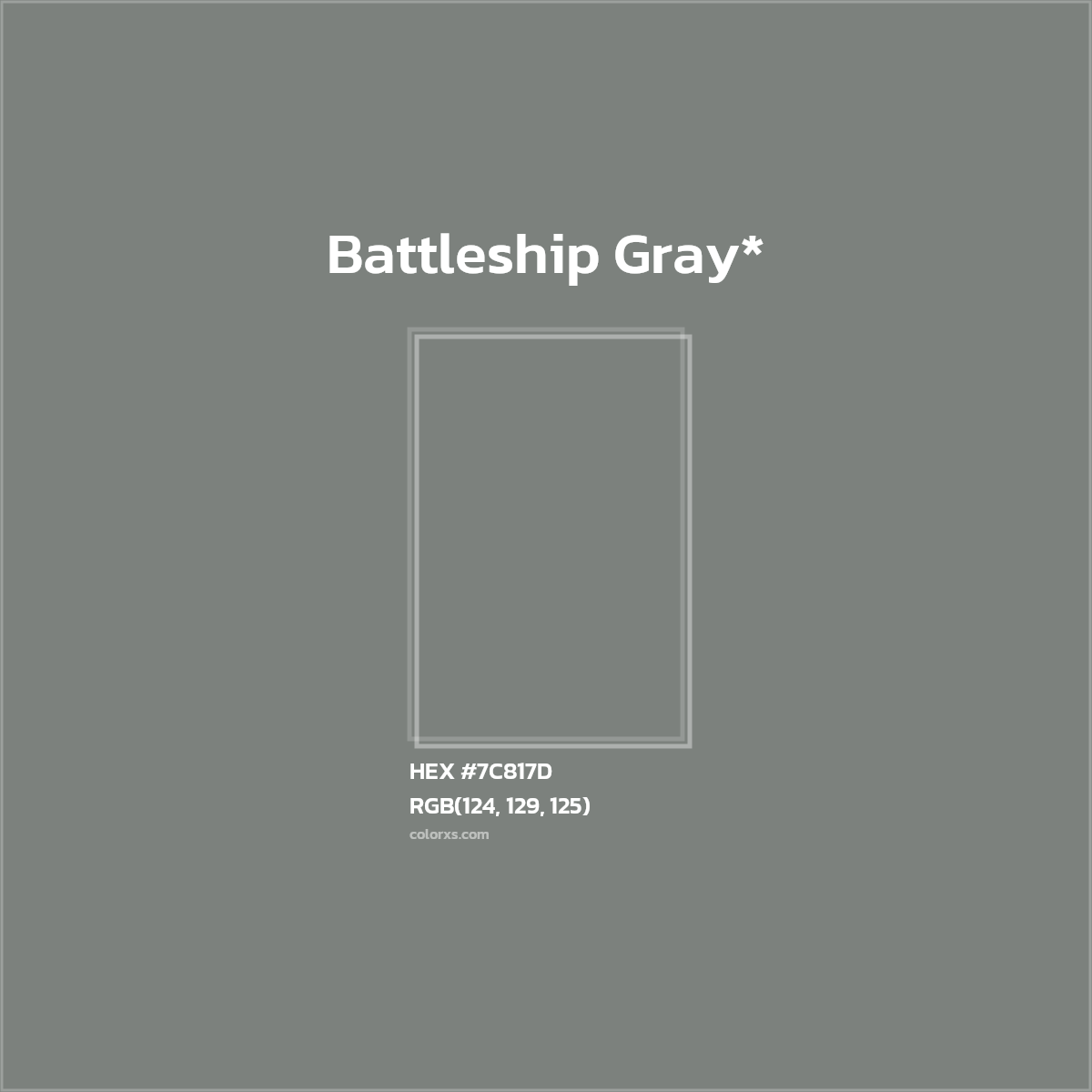 HEX #7C817D Color Name, Color Code, Palettes, Similar Paints, Images