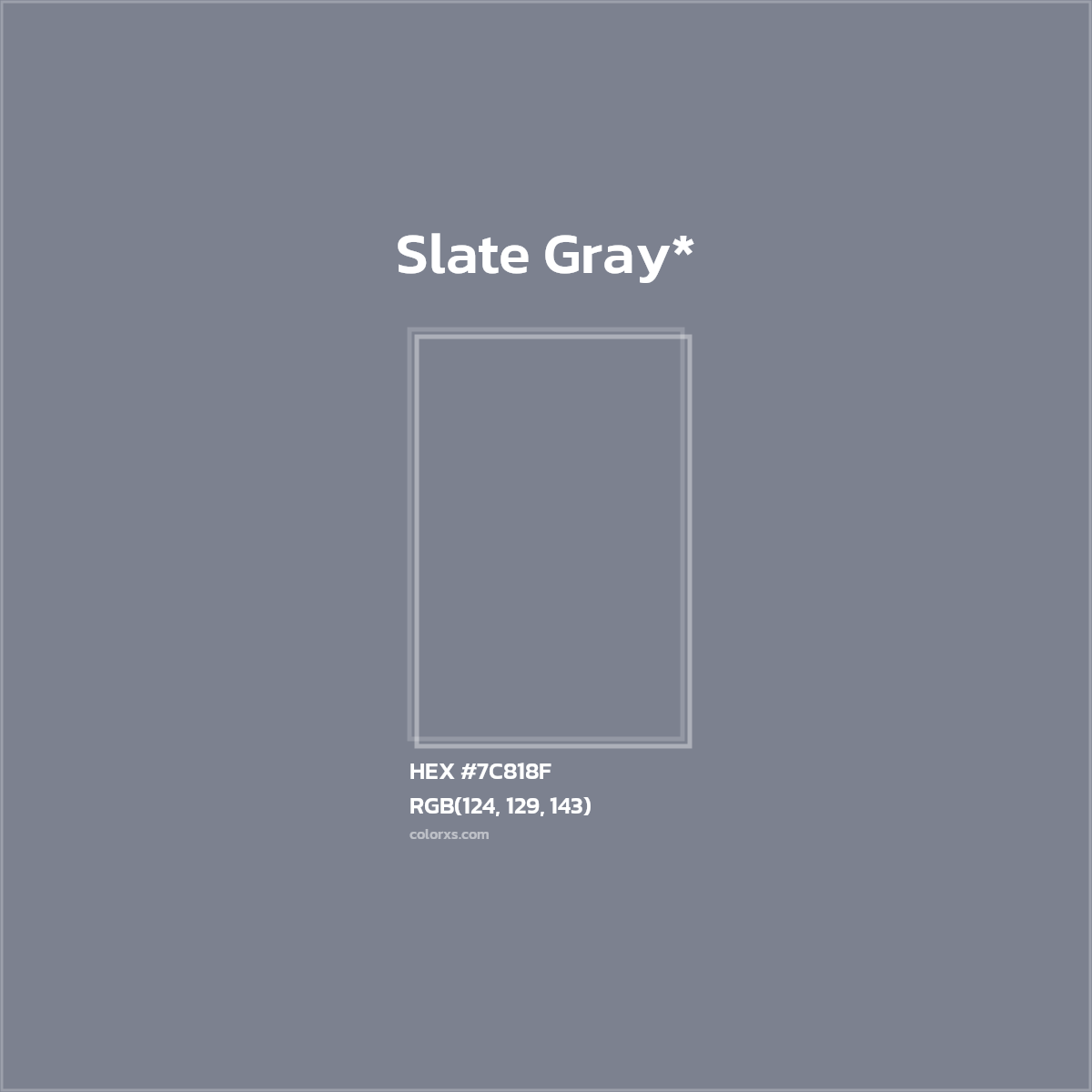 HEX #7C818F Color Name, Color Code, Palettes, Similar Paints, Images