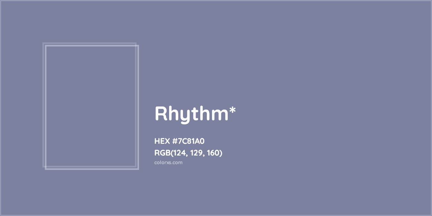 HEX #7C81A0 Color Name, Color Code, Palettes, Similar Paints, Images