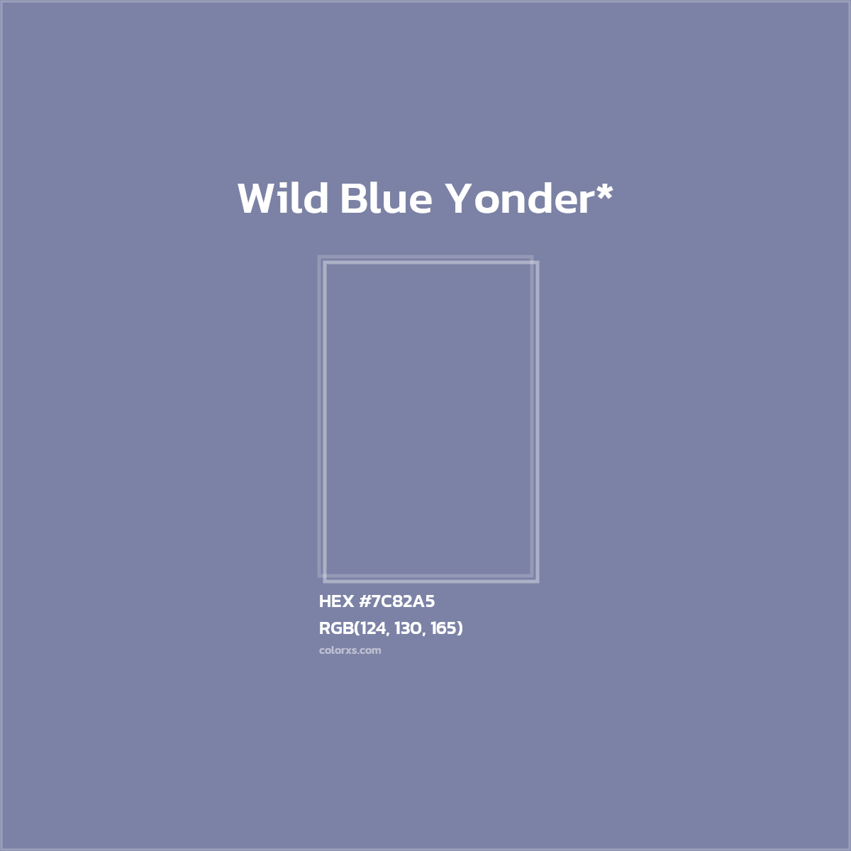 HEX #7C82A5 Color Name, Color Code, Palettes, Similar Paints, Images