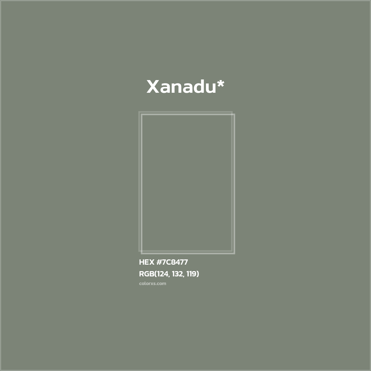 HEX #7C8477 Color Name, Color Code, Palettes, Similar Paints, Images