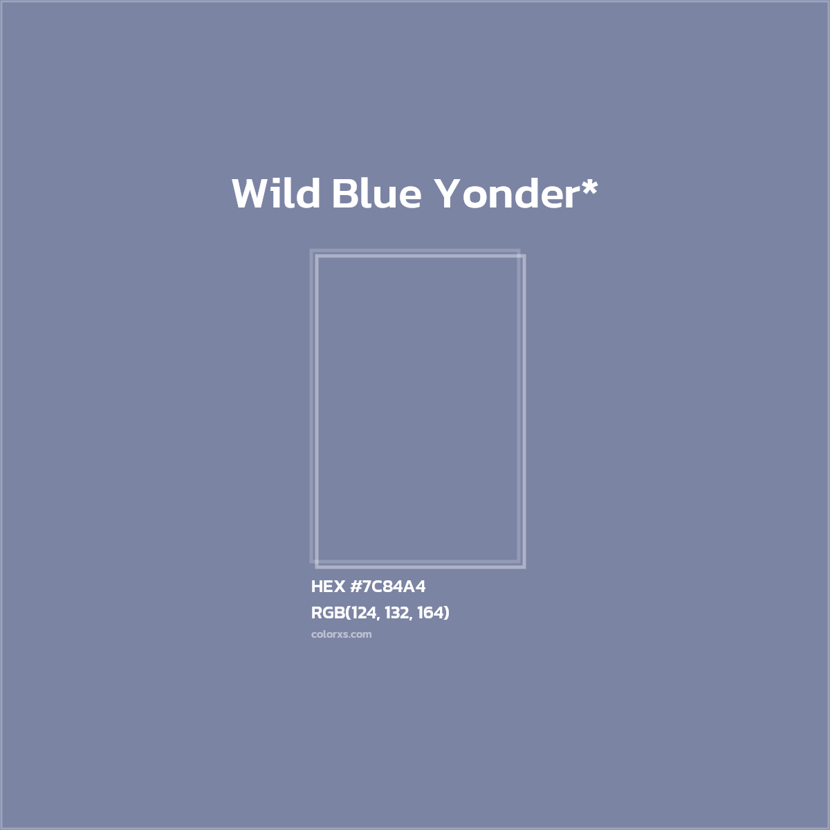 HEX #7C84A4 Color Name, Color Code, Palettes, Similar Paints, Images