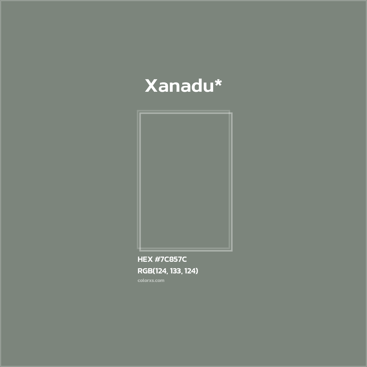 HEX #7C857C Color Name, Color Code, Palettes, Similar Paints, Images