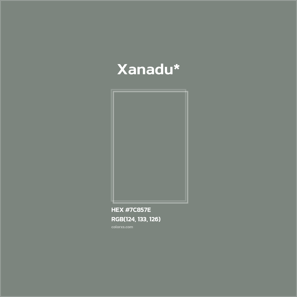 HEX #7C857E Color Name, Color Code, Palettes, Similar Paints, Images