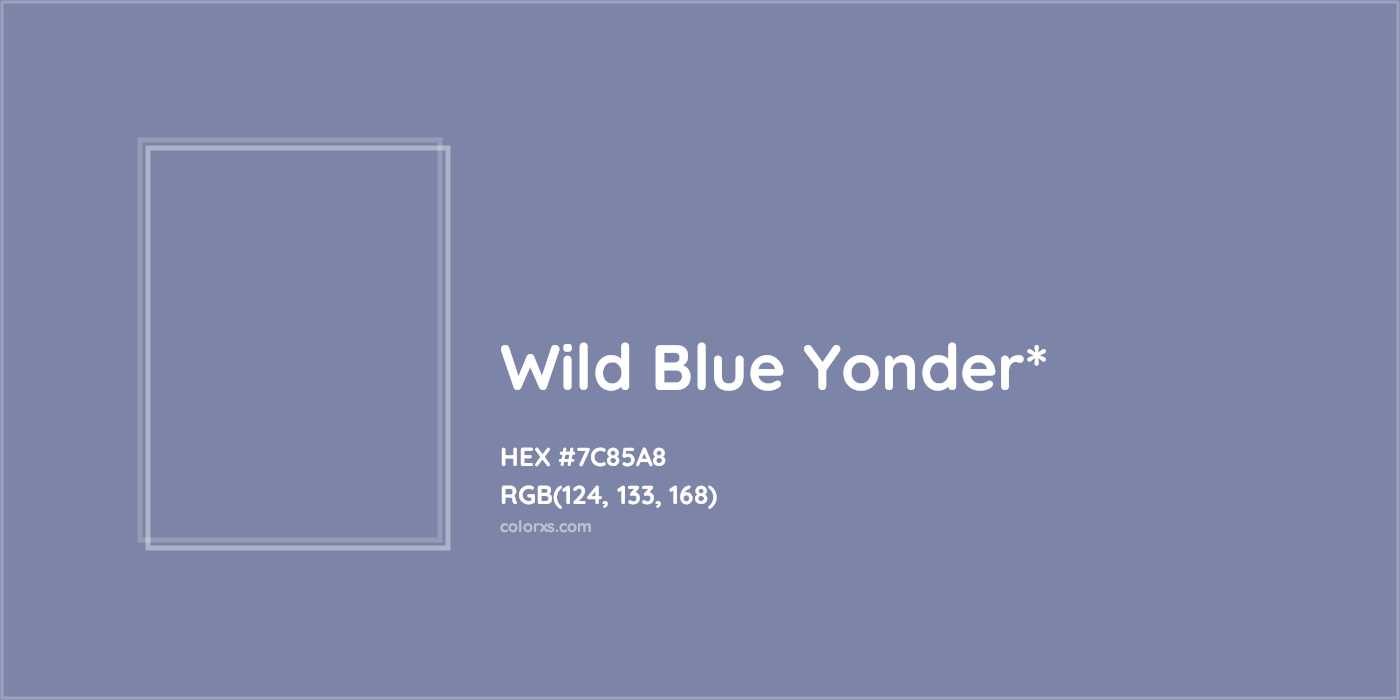 HEX #7C85A8 Color Name, Color Code, Palettes, Similar Paints, Images