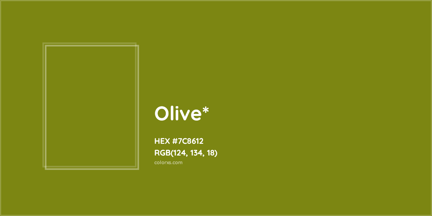 HEX #7C8612 Color Name, Color Code, Palettes, Similar Paints, Images