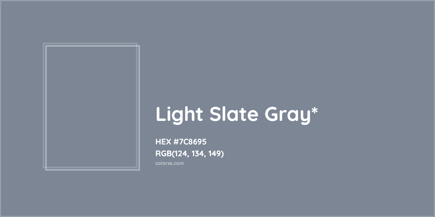 HEX #7C8695 Color Name, Color Code, Palettes, Similar Paints, Images