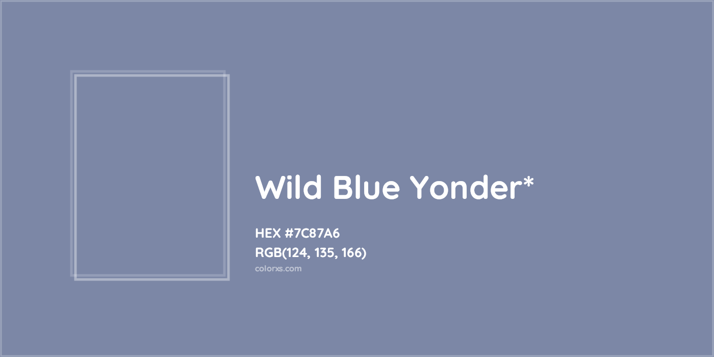 HEX #7C87A6 Color Name, Color Code, Palettes, Similar Paints, Images