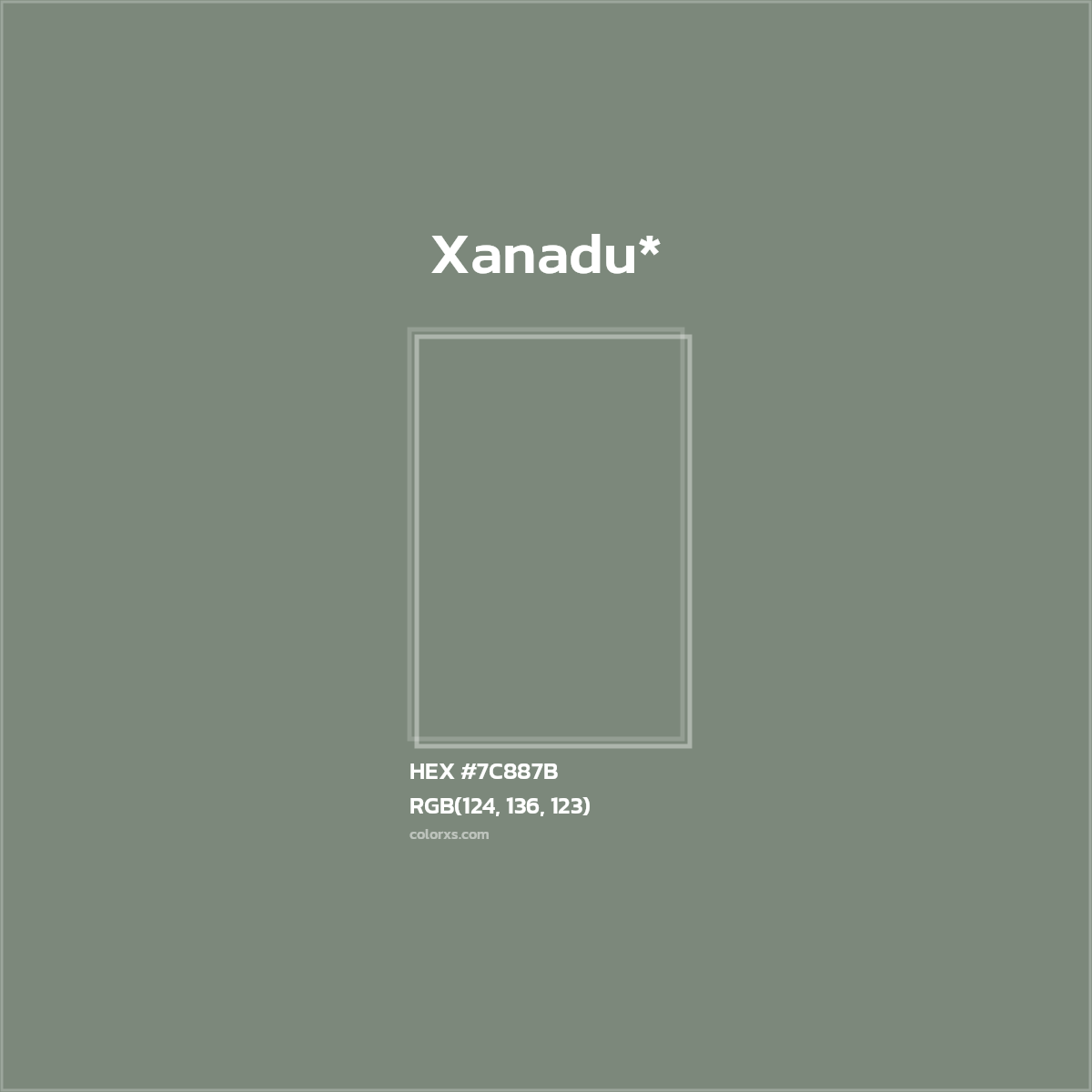 HEX #7C887B Color Name, Color Code, Palettes, Similar Paints, Images