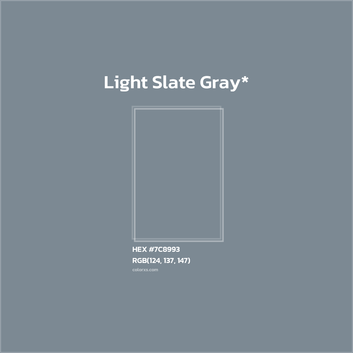 HEX #7C8993 Color Name, Color Code, Palettes, Similar Paints, Images