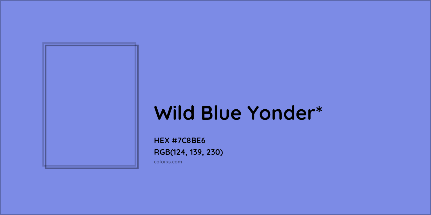 HEX #7C8BE6 Color Name, Color Code, Palettes, Similar Paints, Images
