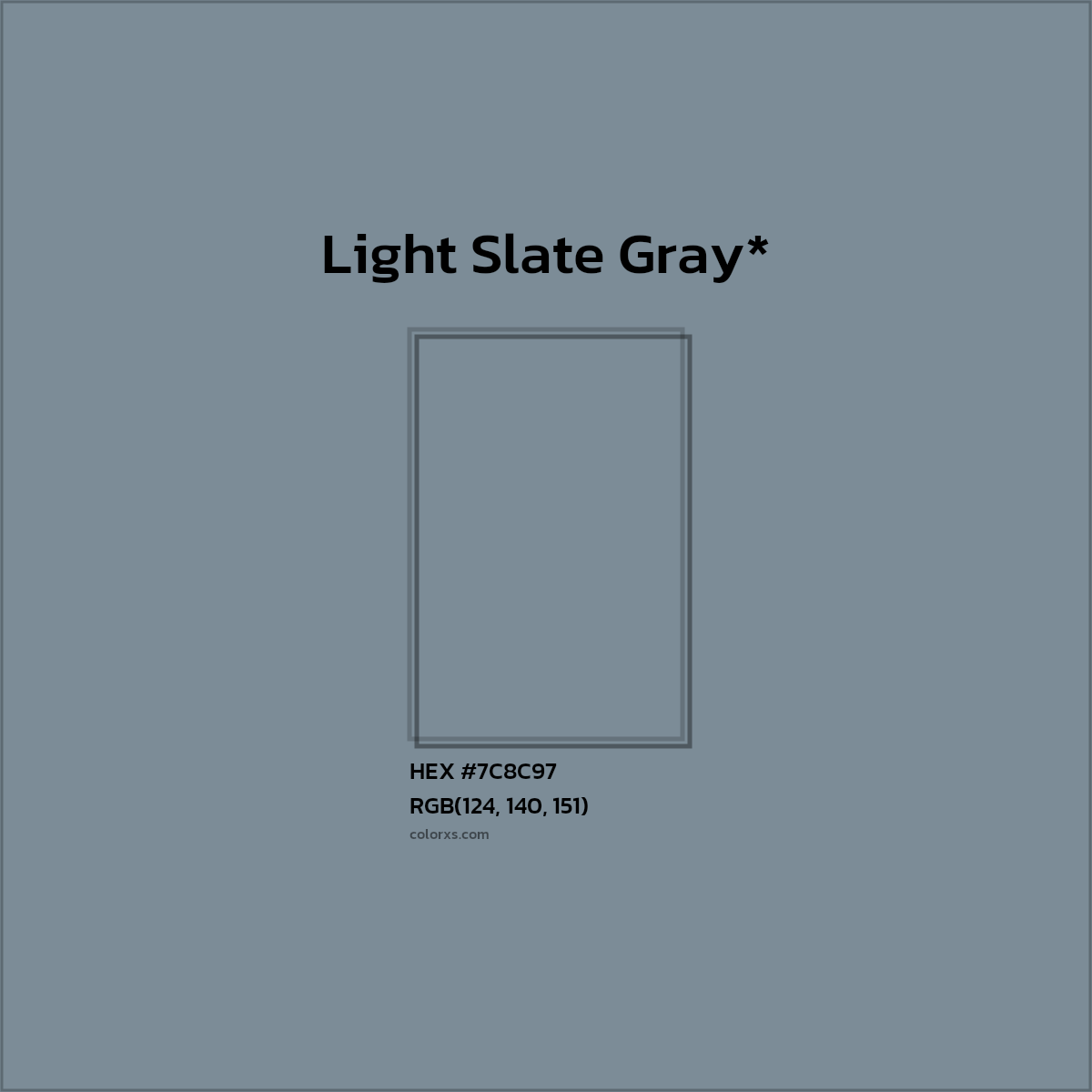 HEX #7C8C97 Color Name, Color Code, Palettes, Similar Paints, Images