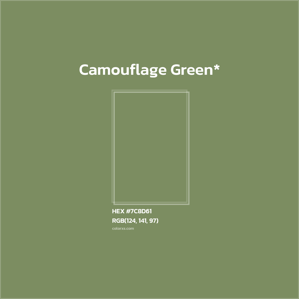 HEX #7C8D61 Color Name, Color Code, Palettes, Similar Paints, Images