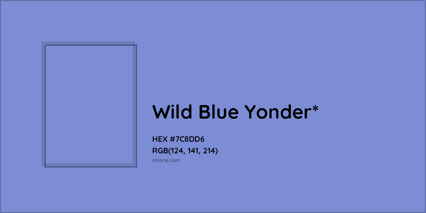HEX #7C8DD6 Color Name, Color Code, Palettes, Similar Paints, Images