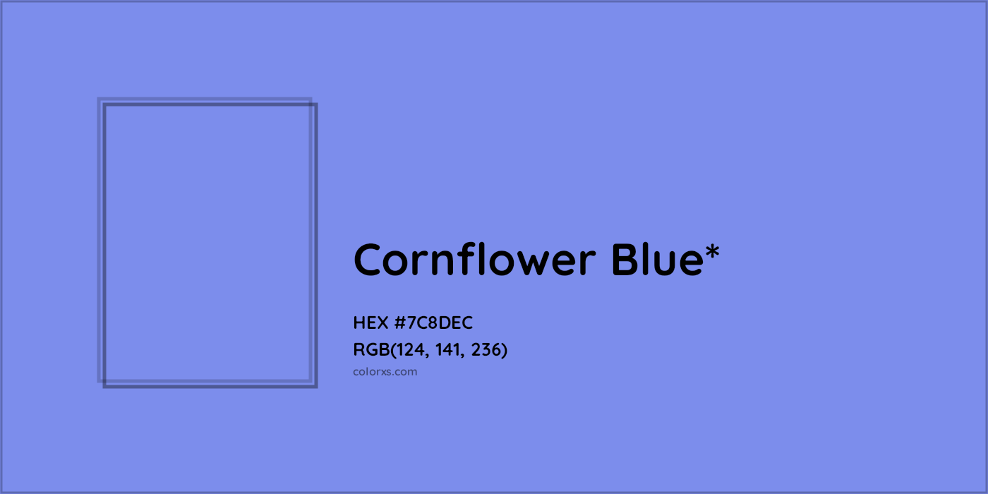 HEX #7C8DEC Color Name, Color Code, Palettes, Similar Paints, Images