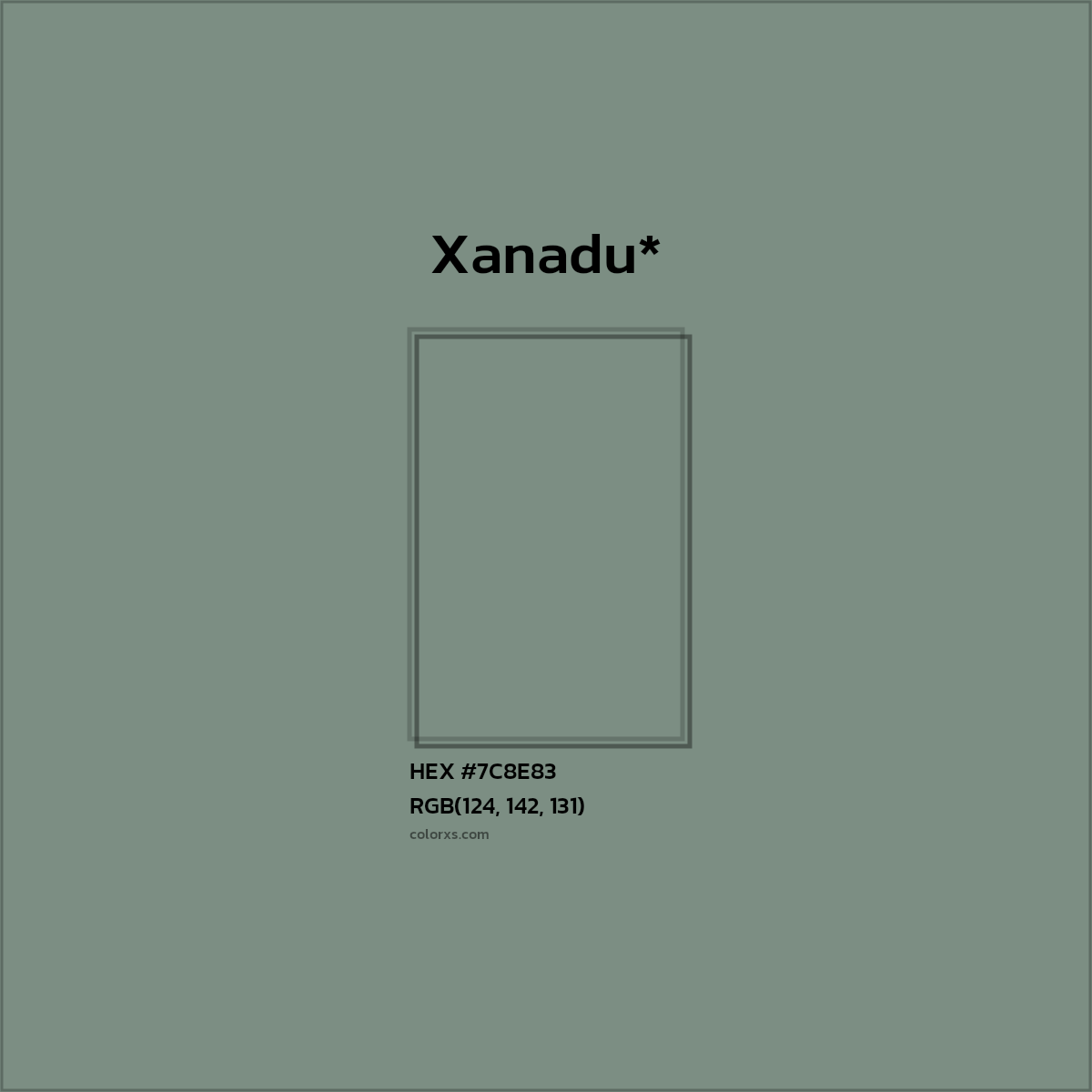 HEX #7C8E83 Color Name, Color Code, Palettes, Similar Paints, Images