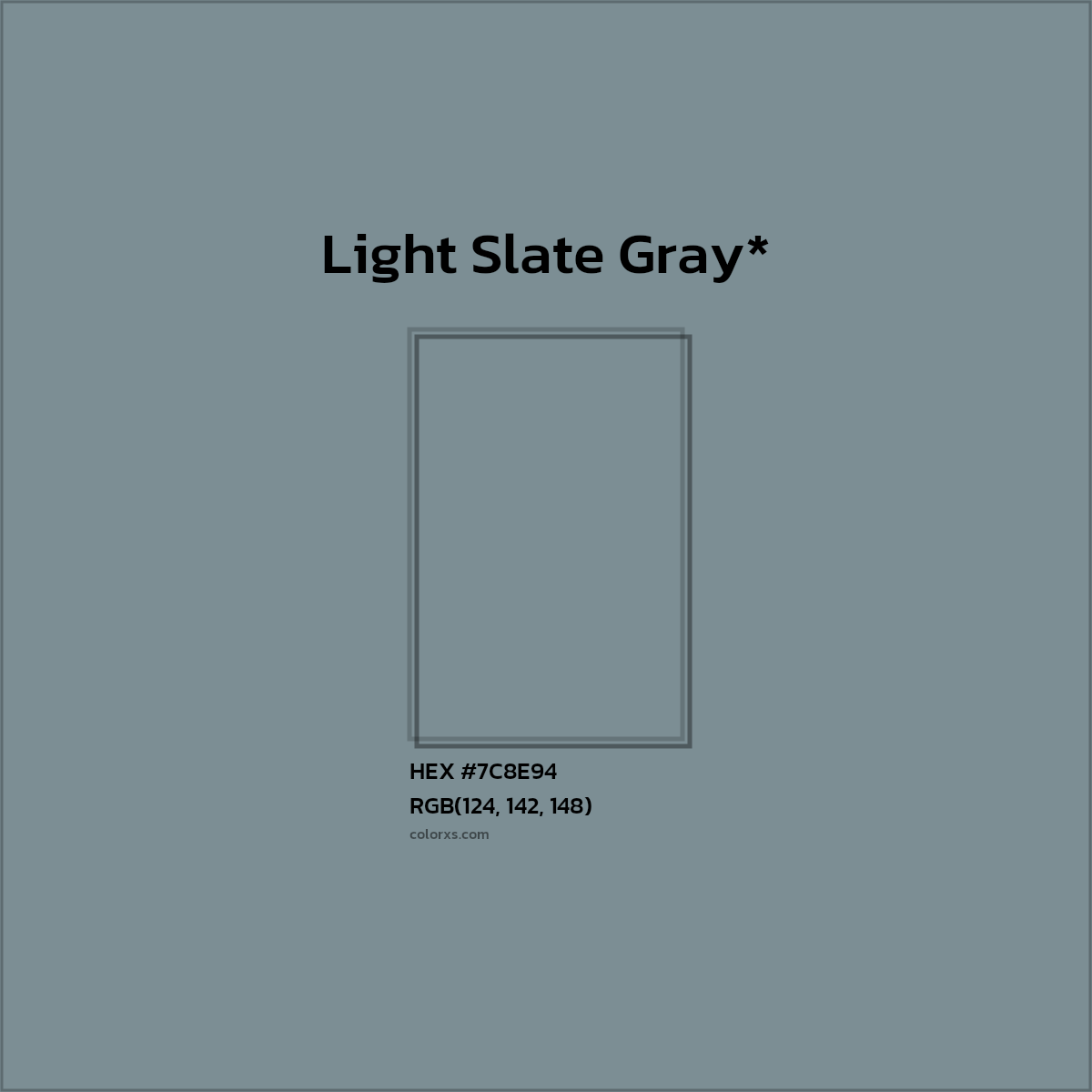 HEX #7C8E94 Color Name, Color Code, Palettes, Similar Paints, Images