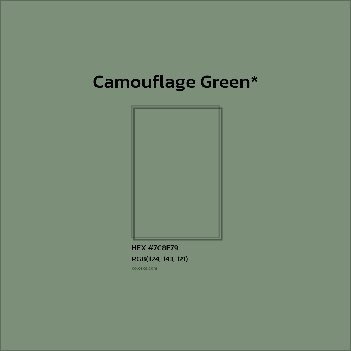 HEX #7C8F79 Color Name, Color Code, Palettes, Similar Paints, Images