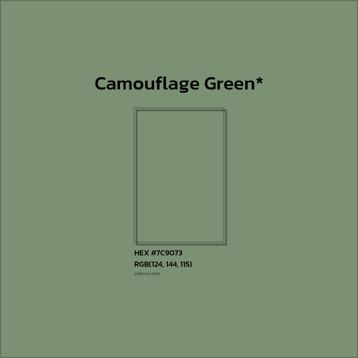 HEX #7C9073 Color Name, Color Code, Palettes, Similar Paints, Images